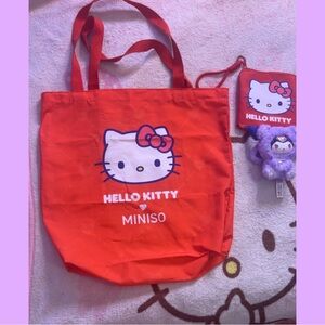 Hello Kitty Red Kids Tote Bag forest blind box kuromi lot